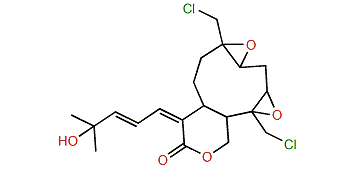 18,19-Dichloro-7(8),10(11)-diepoxyisoxeniolide A